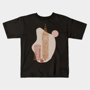 Abstract Watch Tower London Kids T-Shirt